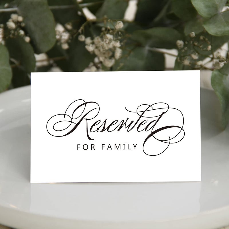 None/Brand Reserved Signs for Wedding, Parties, Receptions, Restaurant and Celebrations, Reserved Signs for Tables, Reserved Signs for Wedding Chairs, 10 Pack, 4 x 6 Inches. - Image 4